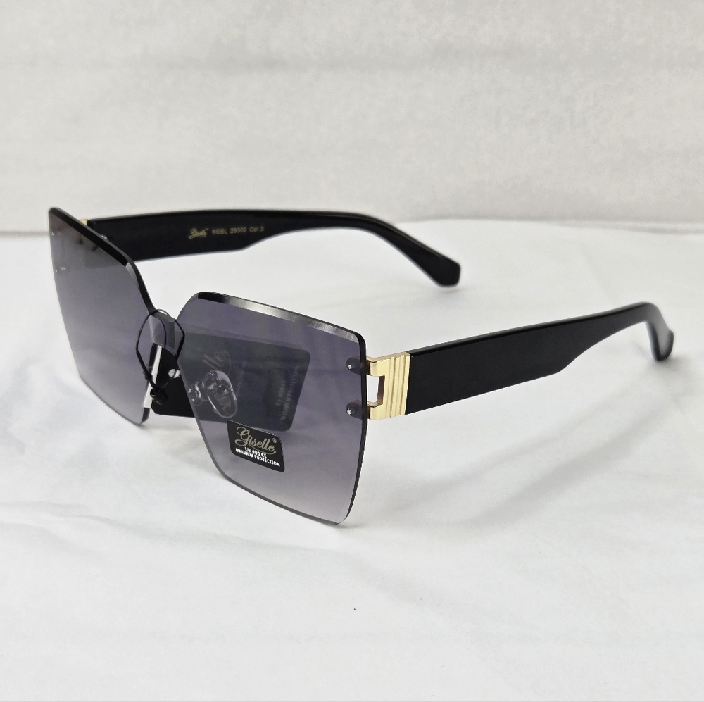 Giselle Rimless Gradient Lens Contemporary Collection Women's Sunglasses - Picture 2 of 10
